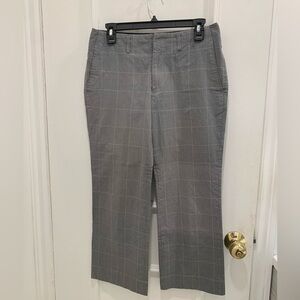 Junya Watanabe Comme des Garçons gray plaid cropped pants. Size Medium